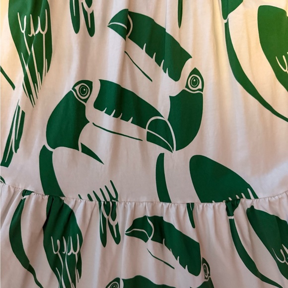 Farm Rio Green Print Maxi Dress with Rainbow Stripe - Picture 6 of 10